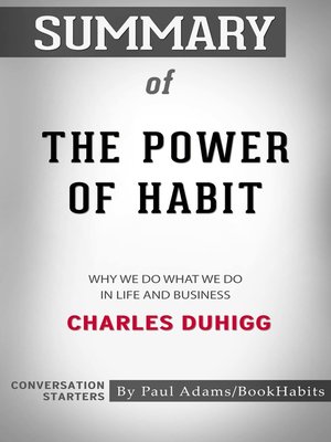cover image of Summary of the Power of Habit